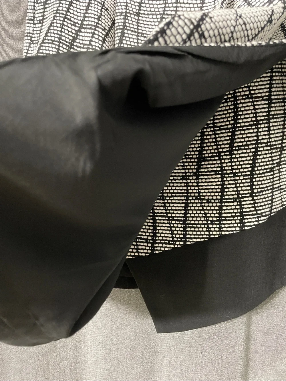 Banana Republic Black and White Lined Mini Skirt